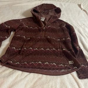 North Face fleece hoodie